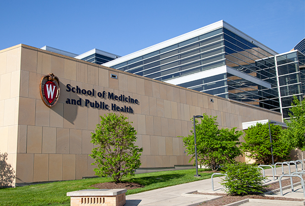 UW School of Medicine and Public Health building exterior on a sunny day