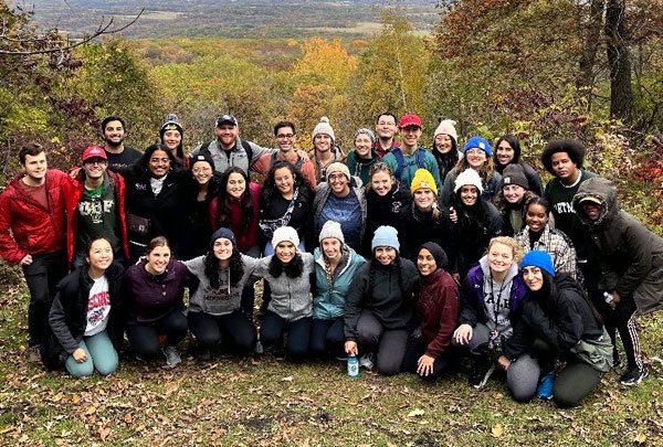 Group of MSTP student at Blue Mound State Park