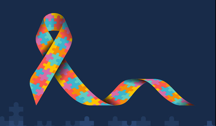 Autism awareness ribbon