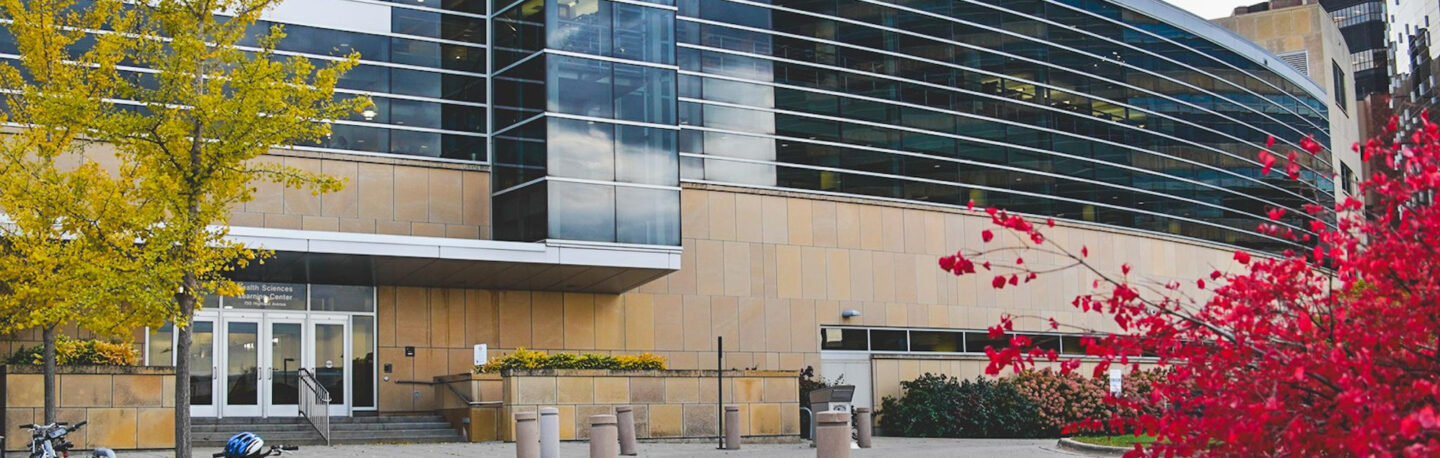 HSLC building during Fall