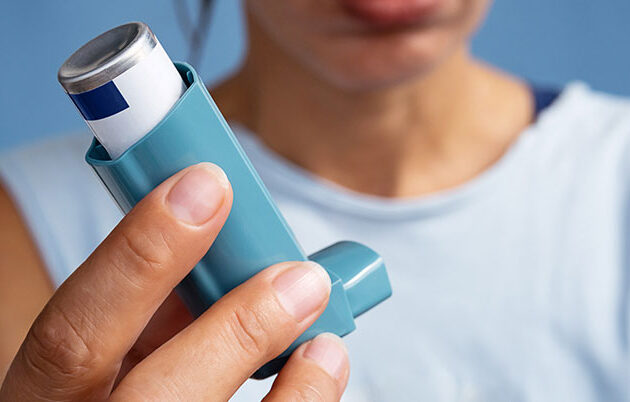 An asthma inhaler