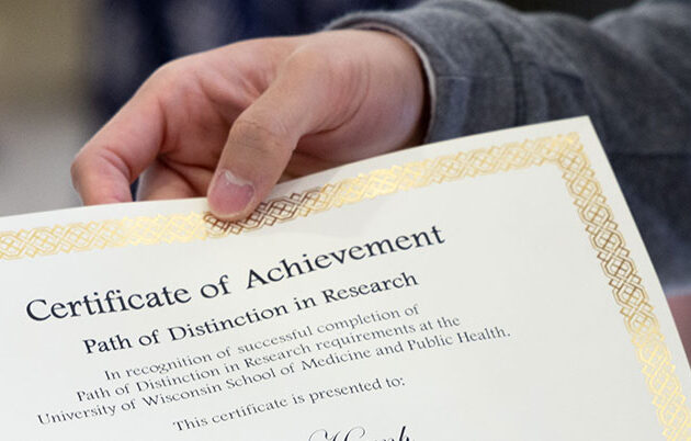 Certificate of achievement